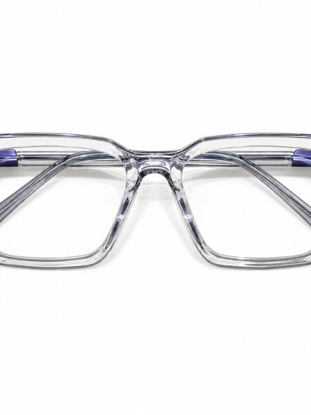 Crystal Clear Rectangle Eyeglasses — front view