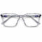Crystal Clear Rectangle Eyeglasses — front view