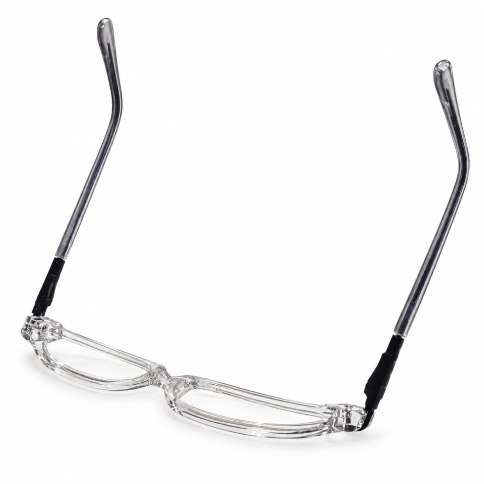 Crystal Clear Rectangle Eyeglasses — alternate product angle