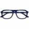 Navy Blue Double-Bridge Aviator Eyeglasses — front view