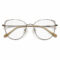 Gold-Tone Cat-Eye Eyeglasses — front view